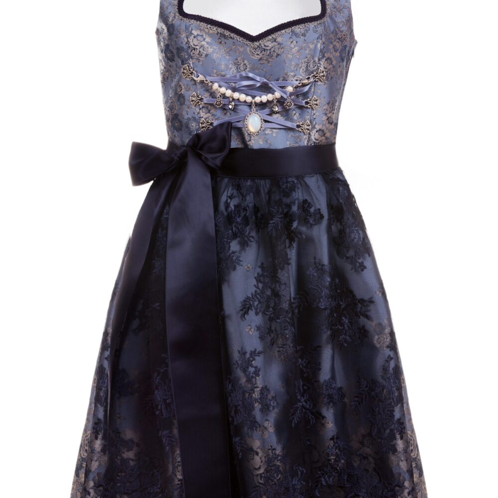 Midi dirndl 2-piece stand-up collar Adriana