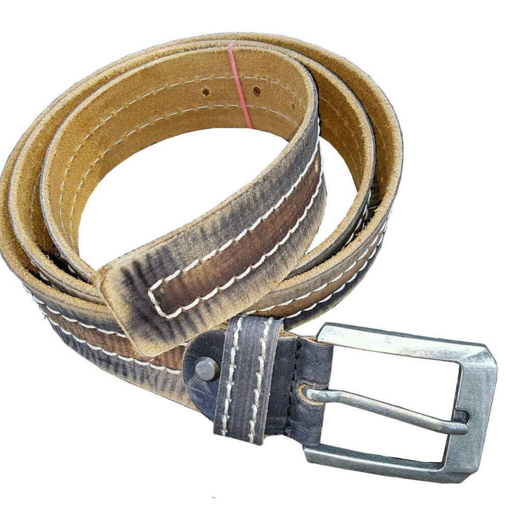 Ledergürtel Trachtengürtel Westerngürtel Herrengürtel Echtes Leder Braun -Mod1