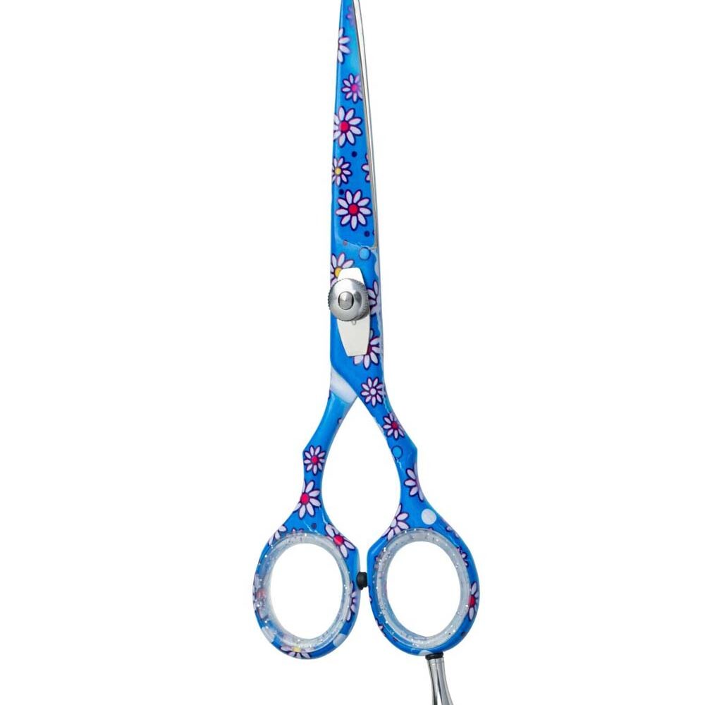 Haarschere Friseurschere Salonschere  Blau 5,5"