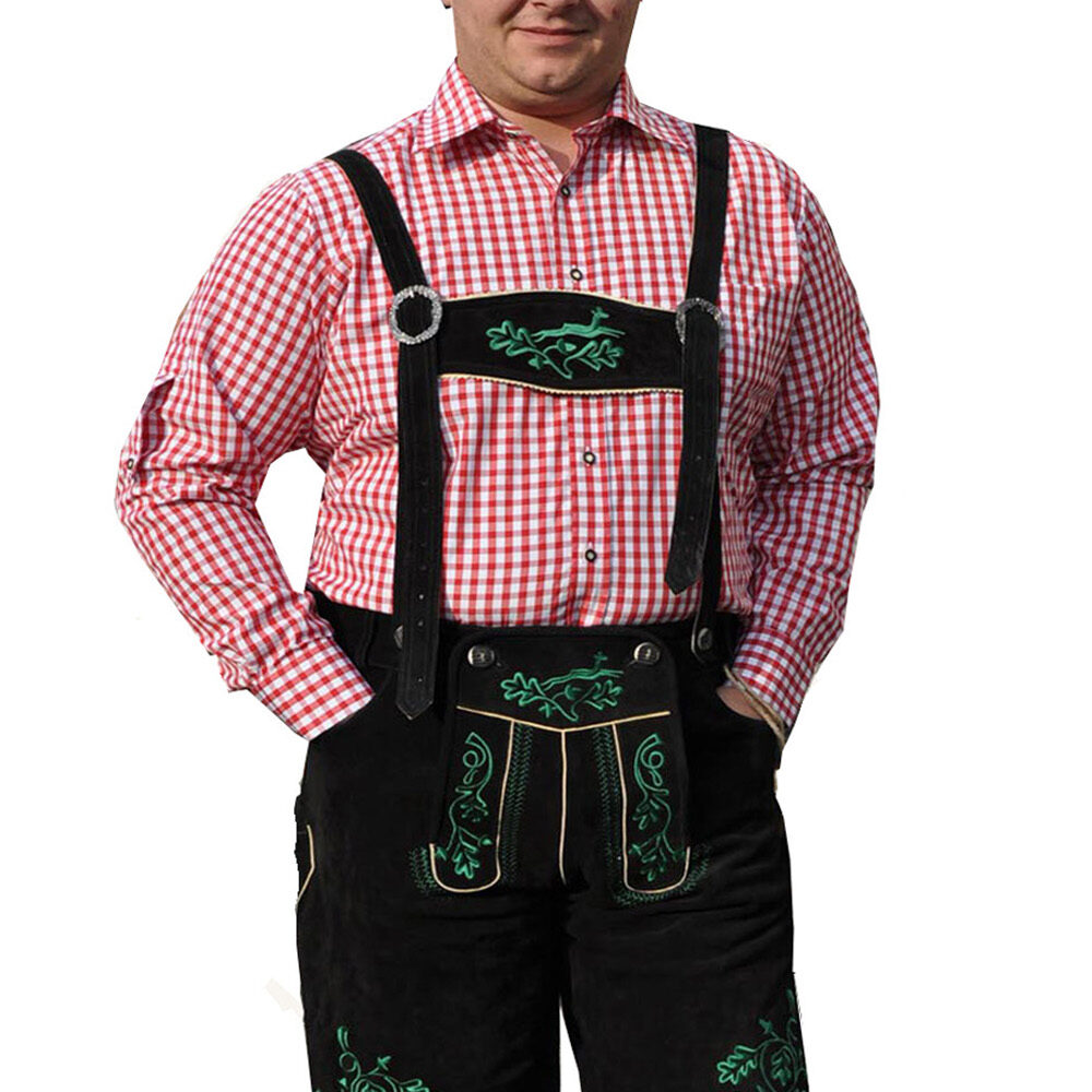 Lederhose Black Green